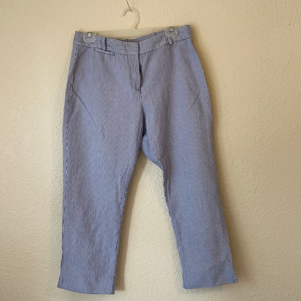 ♥️Seersucker crop pants